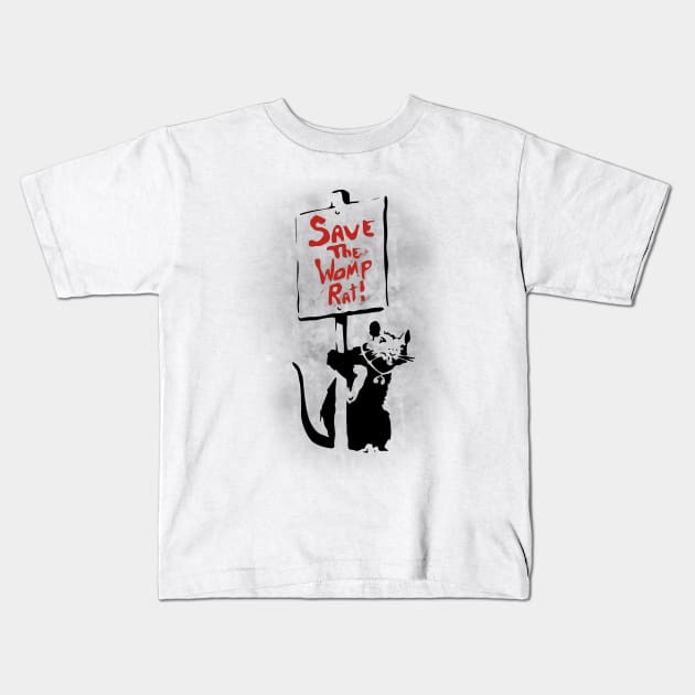 Save the Womp Rat Kids T-Shirt by Piercek25